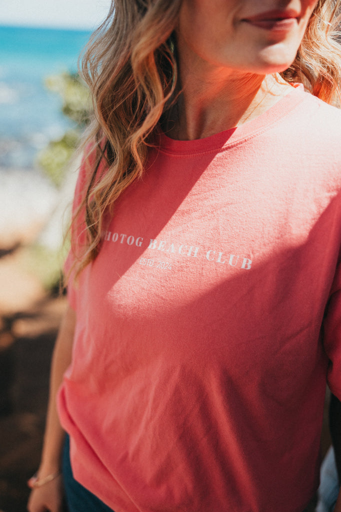 "PHOTOG BEACH CLUB" tee