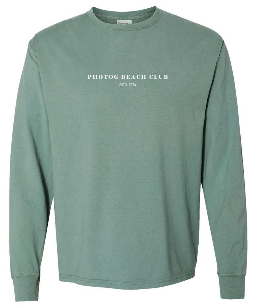 "PHOTOG BEACH CLUB" Long sleeve tee