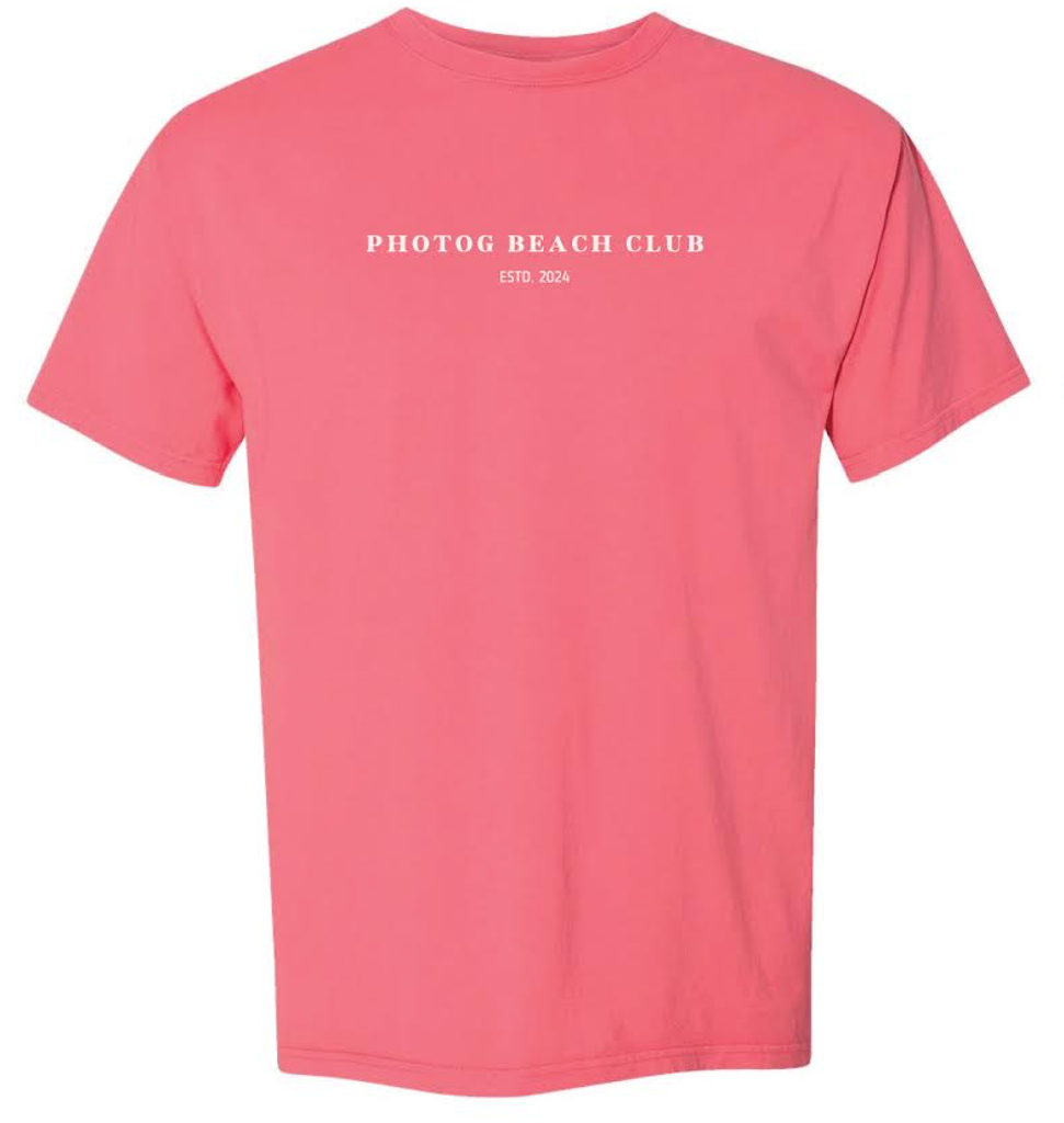 "PHOTOG BEACH CLUB" tee